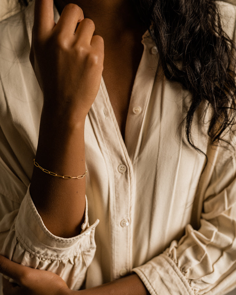 Gold Link 3.5mm Bracelet