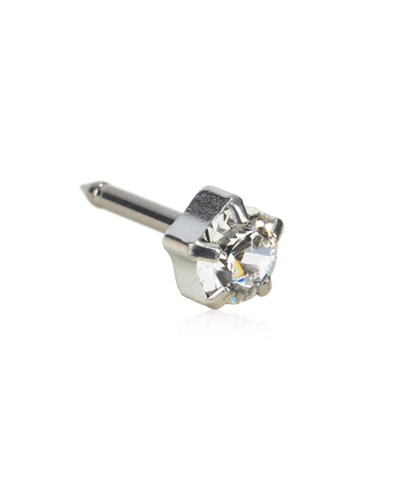 Silver Tiffany Crystal 5mm (REG) - Ear Piercing