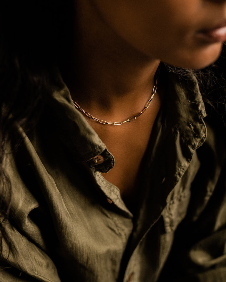 Gold Link 3.5mm Necklace