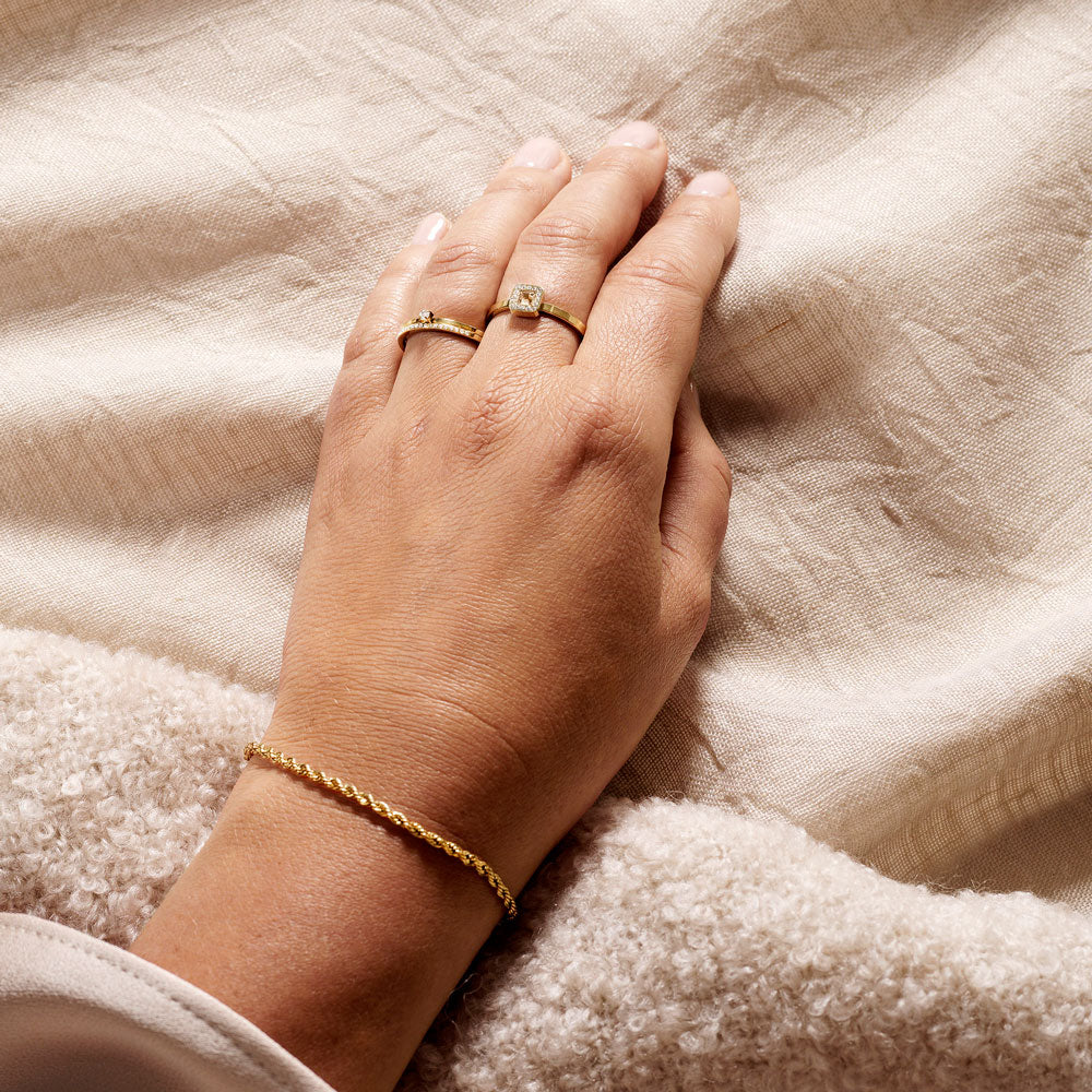 Gold Twist 2.5mm Bracelet