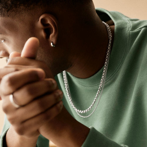 Silver Micro Curb Link 2.25mm Necklace