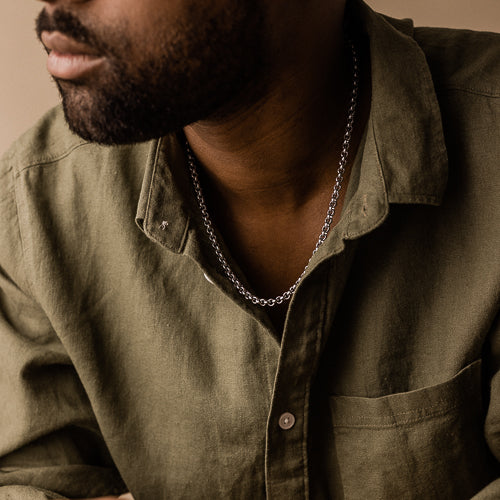 Silver Box Chain 5mm Necklace