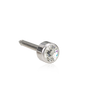 Silver Bezel Crystal 4mm (REG) - Ear Piercing