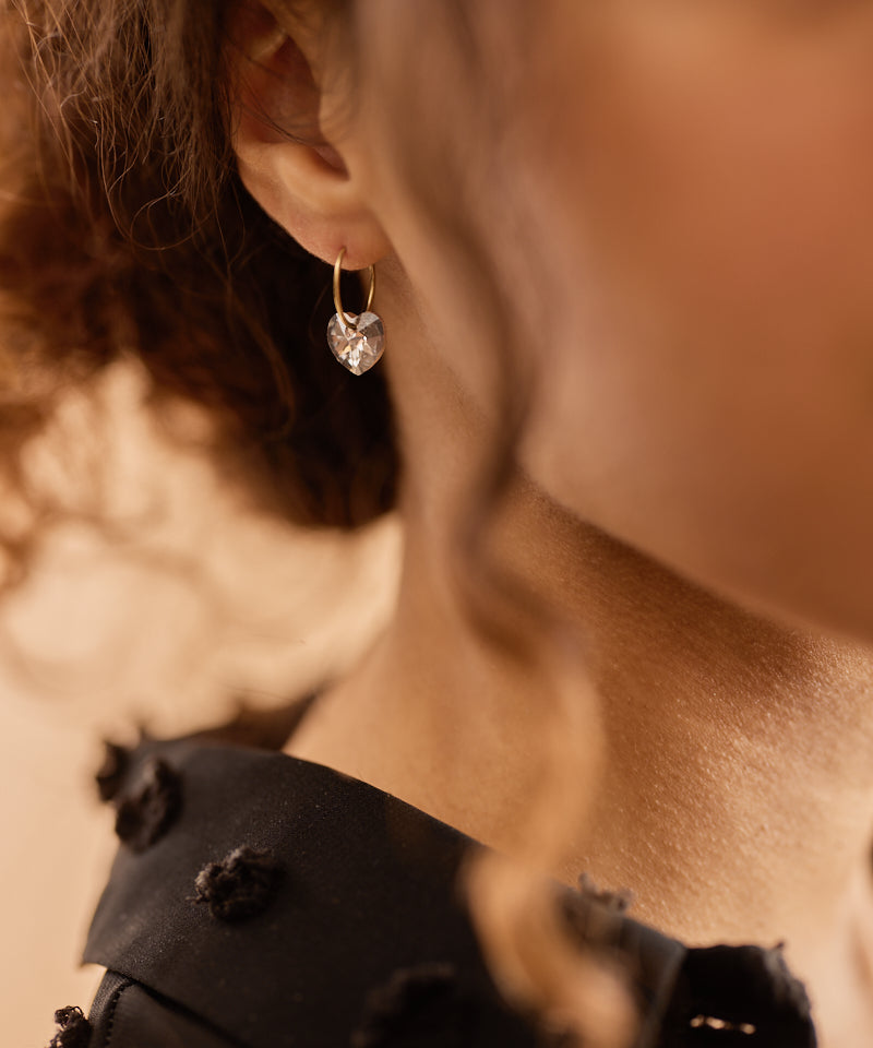 Gold Sleeper Heart 10mm