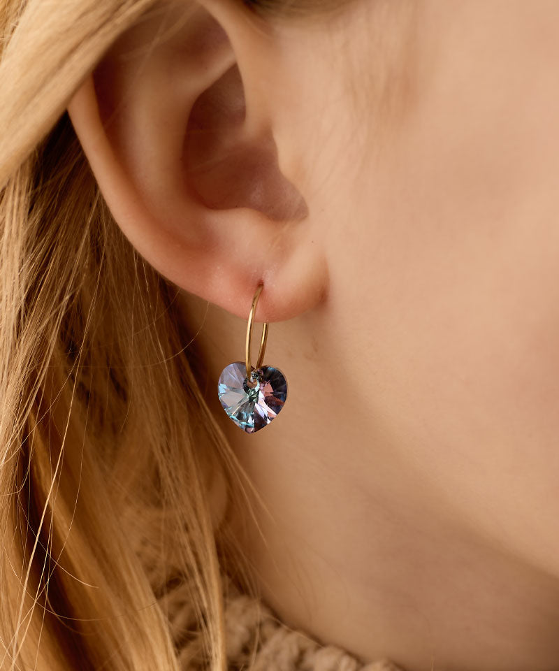 Gold Sleeper Heart 10mm