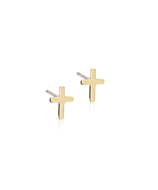 Gold Cross 8mm