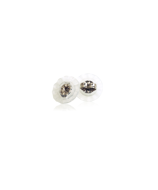 Titanium Earring Backs with Disc for Titanium Studs (Packet of 10 or 4)