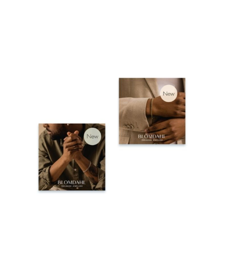 Sign for Mini Window plexiholder : Men's Skin Friendly Jewellery