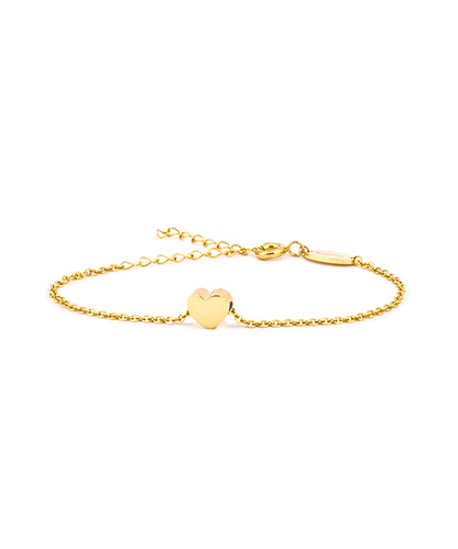 Gold Heart Bracelet