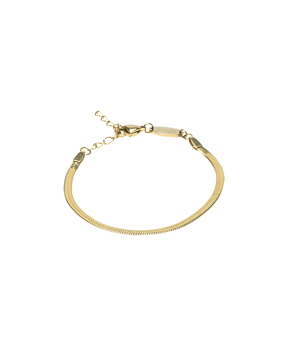 Gold Plain 2.5mm Bracelet