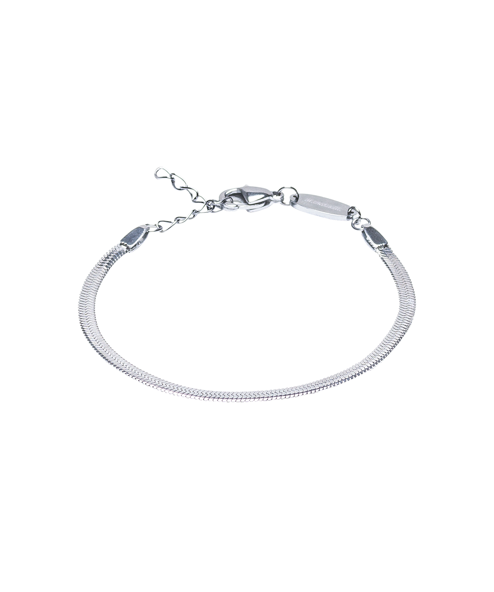 Silver Plain 2.5mm Bracelet