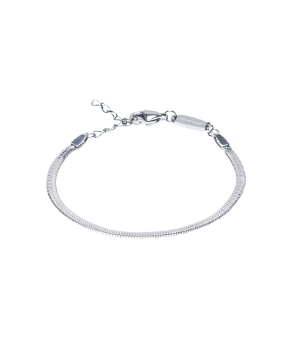 Silver Plain 2.5mm Bracelet
