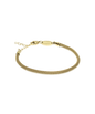 Gold Round Mesh 3mm Bracelet