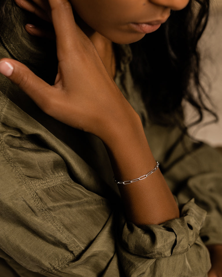 Silver Link 3.5mm Bracelet