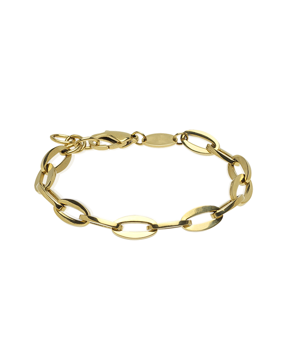 Gold Grand Link 7.3mm Bracelet