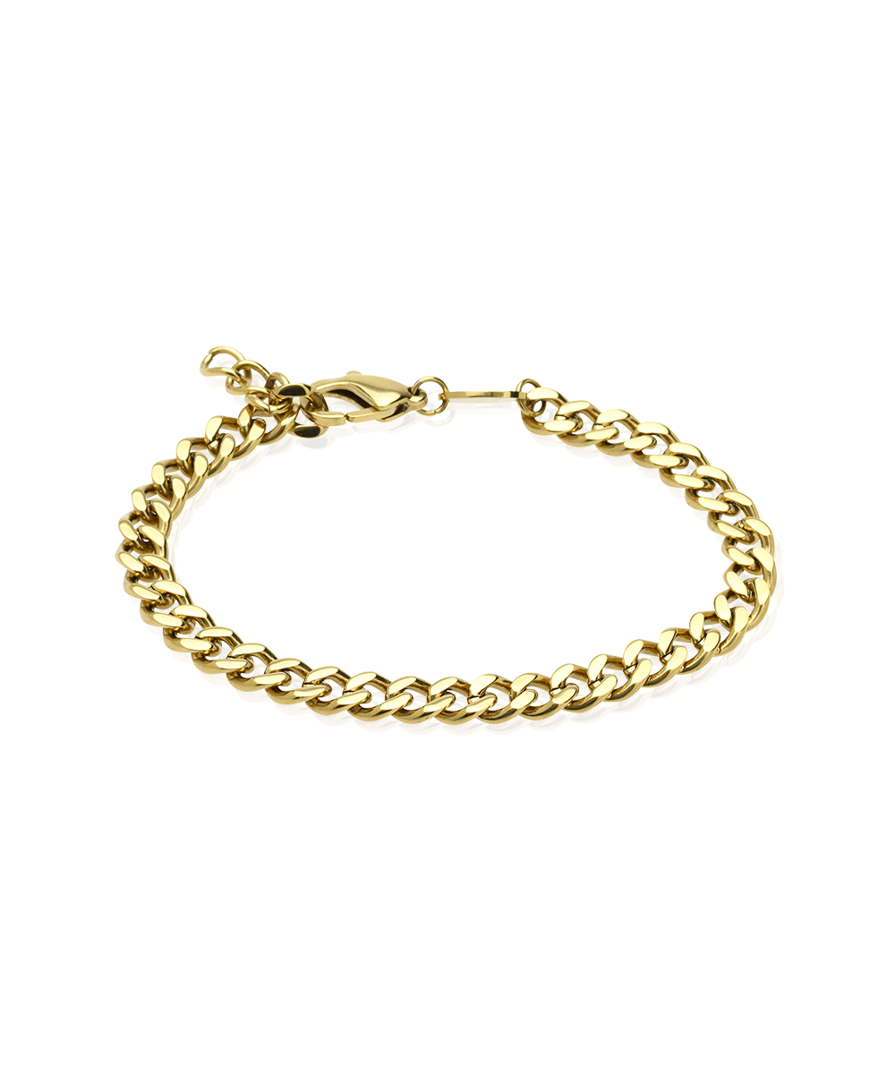 Gold Grand Curb 6.5mm Bracelet (Men)