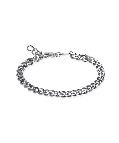 Silver Grand Curb 6.55mm Bracelet (Men)
