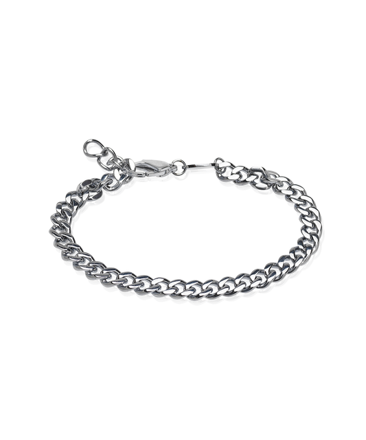 Silver Grand Curb 6.55mm Bracelet (Men)