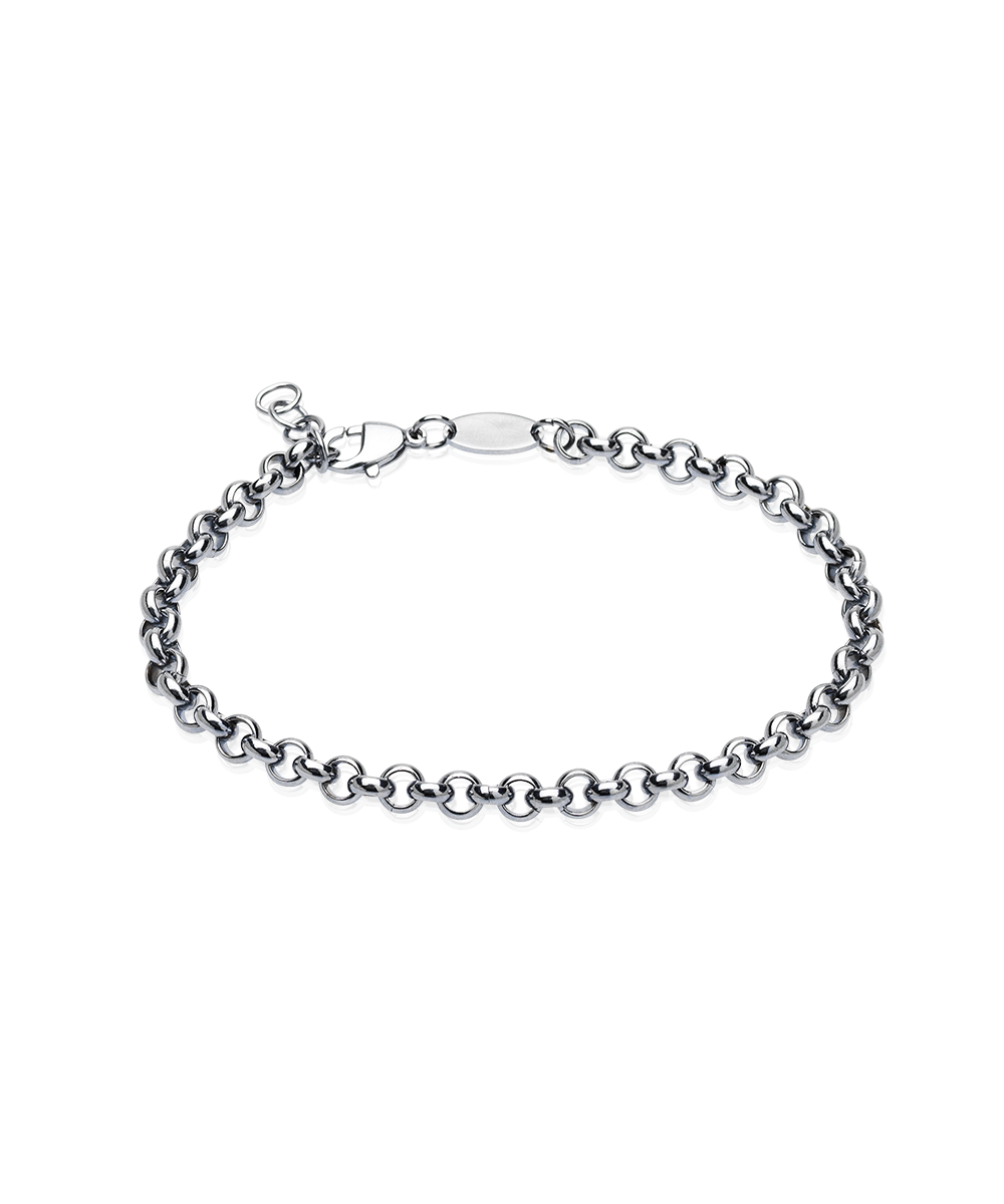 Silver Box Chain 5mm Bracelet (Men)