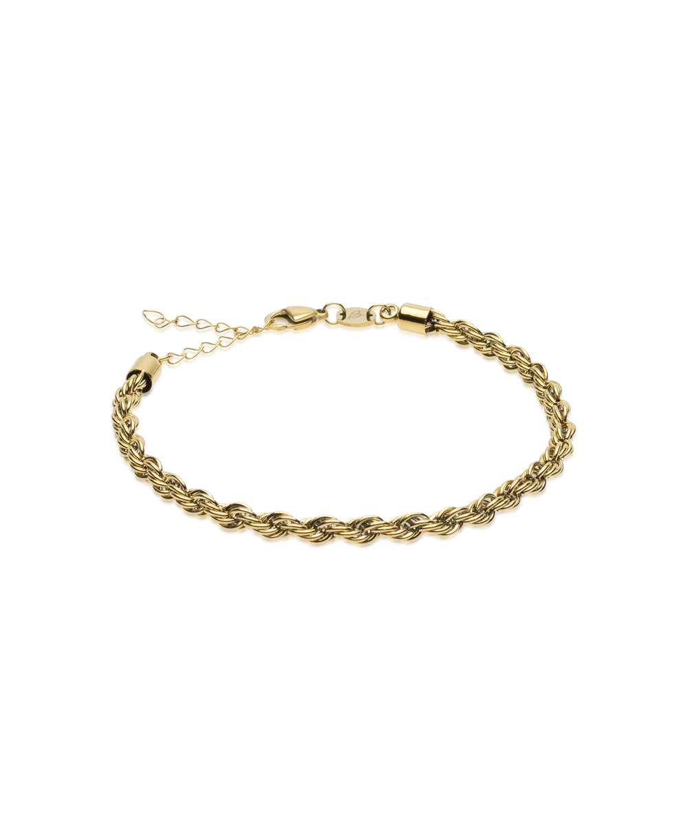 Gold Grand Twist 3.9mm Bracelet (Men)
