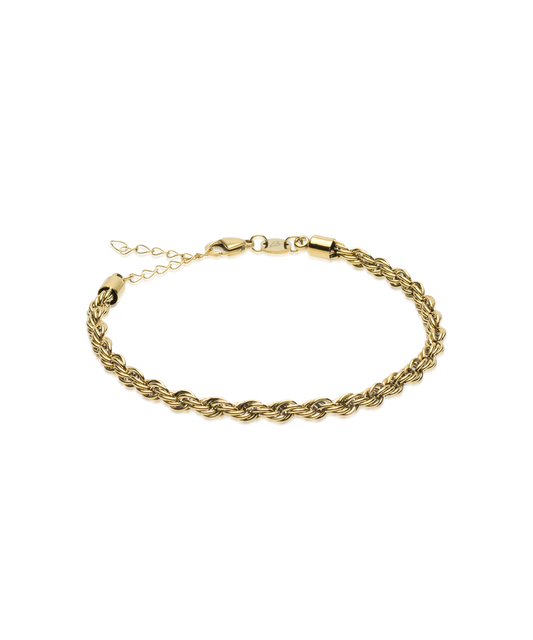 Gold Grand Twist 3.9mm Bracelet (Men)