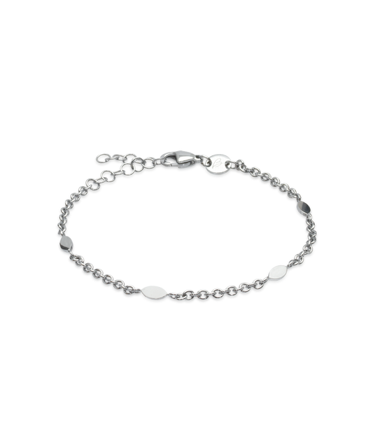 Silver Oval 3mm Bracelet