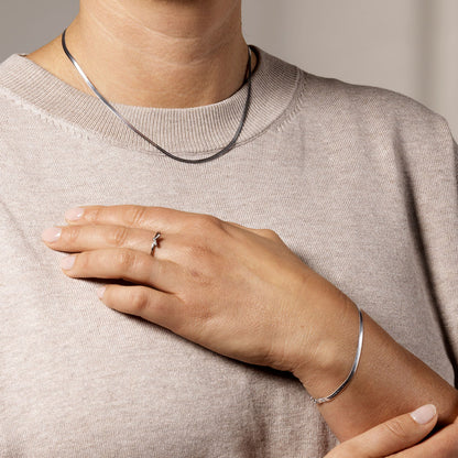 Silver Plain 2.5mm Necklace