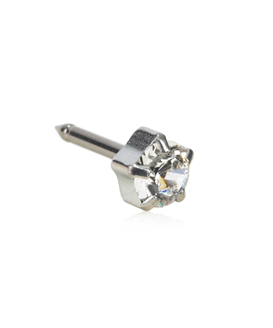 Silver Tiffany Crystal 5mm (REG) - Ear Piercing
