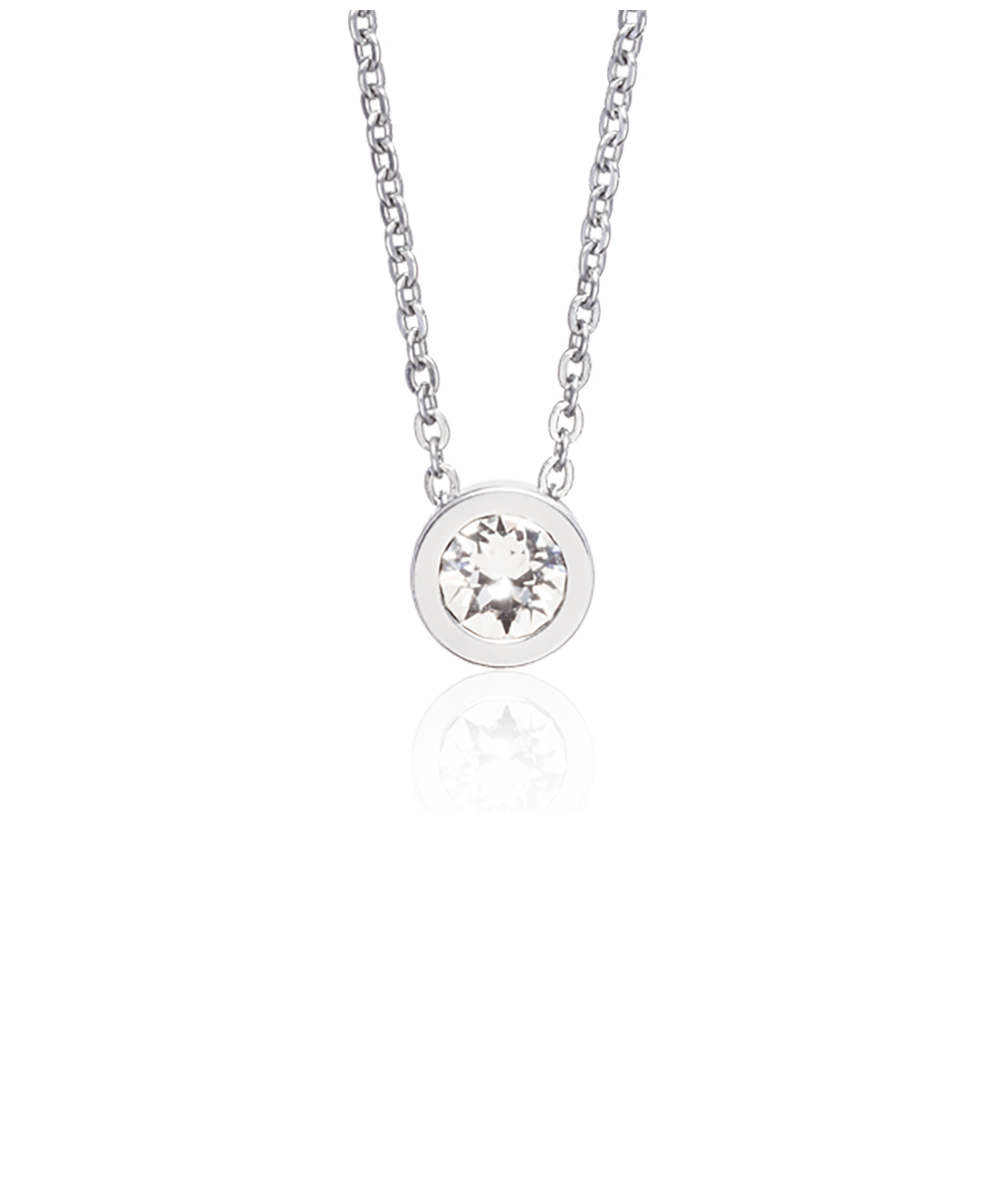 Silver Grand Bezel Necklace