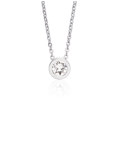 Silver Grand Bezel Necklace