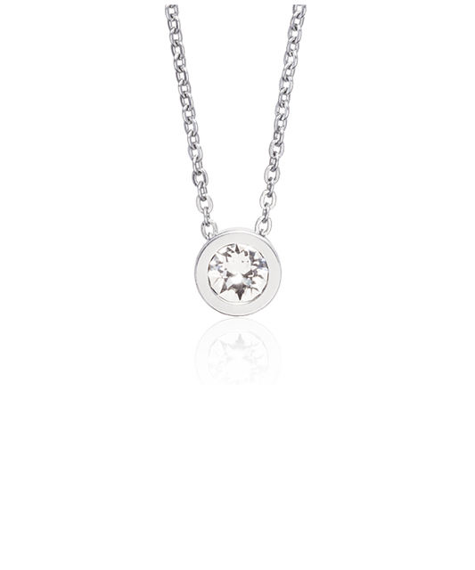 Silver Grand Bezel Necklace