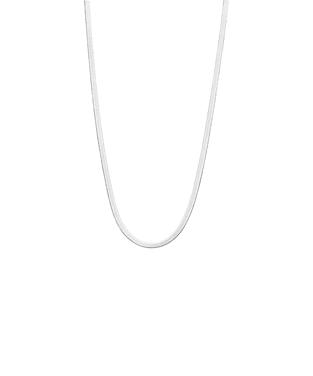Silver Plain 2.5mm Necklace