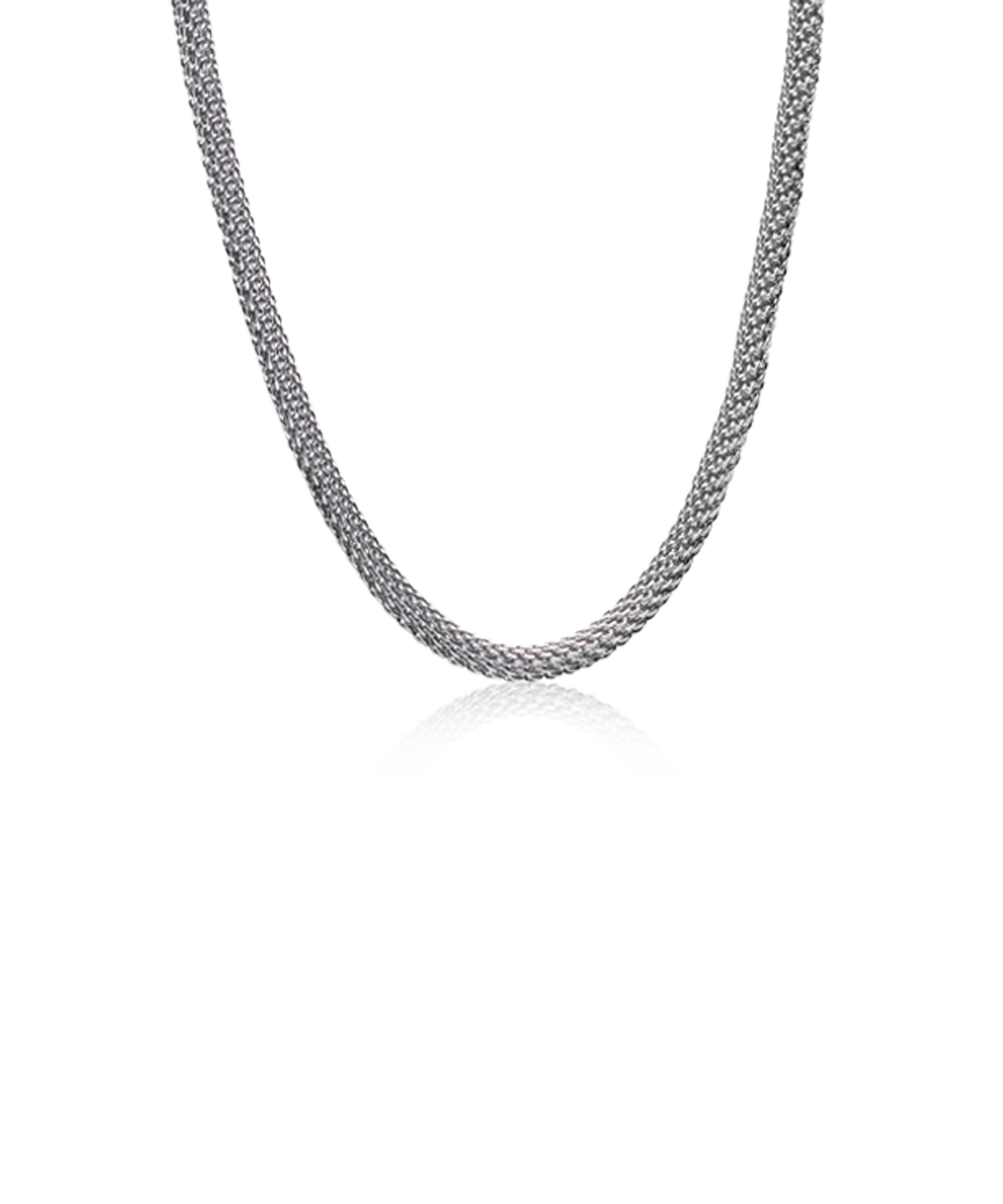 Silver Round Mesh 3mm Necklace