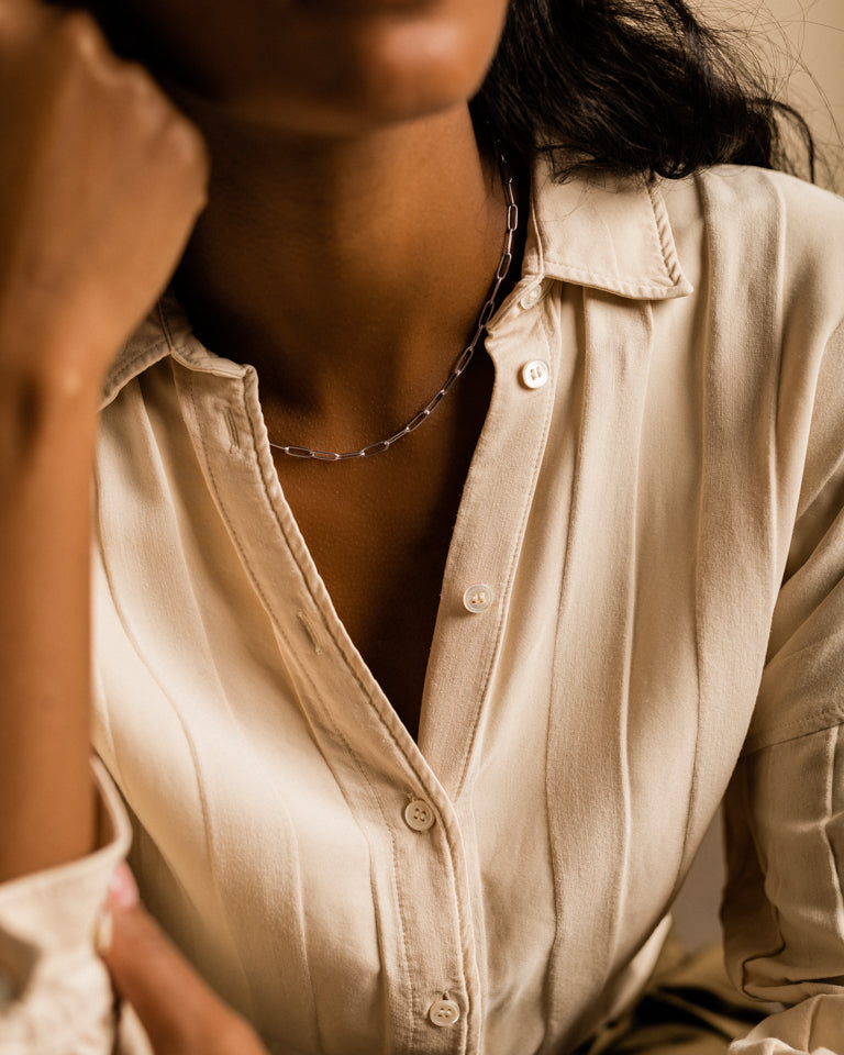 Silver Link 3.5mm Necklace