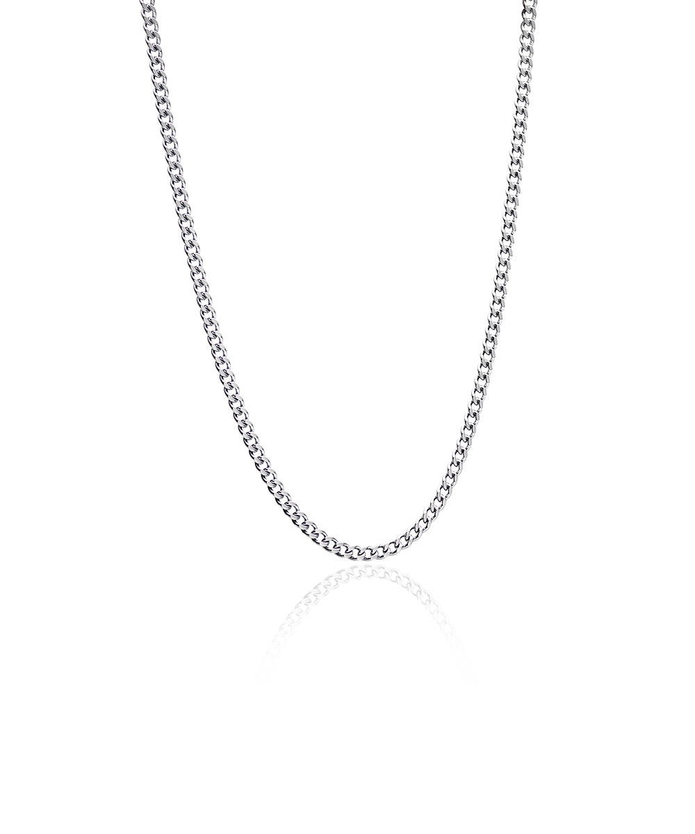 Silver Curb Link 4.4mm Necklace