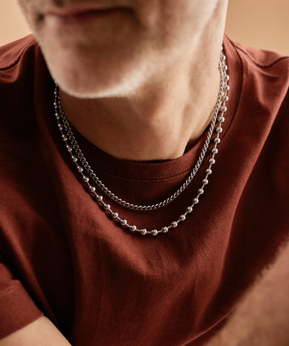 Silver Curb Link 4.4mm Necklace