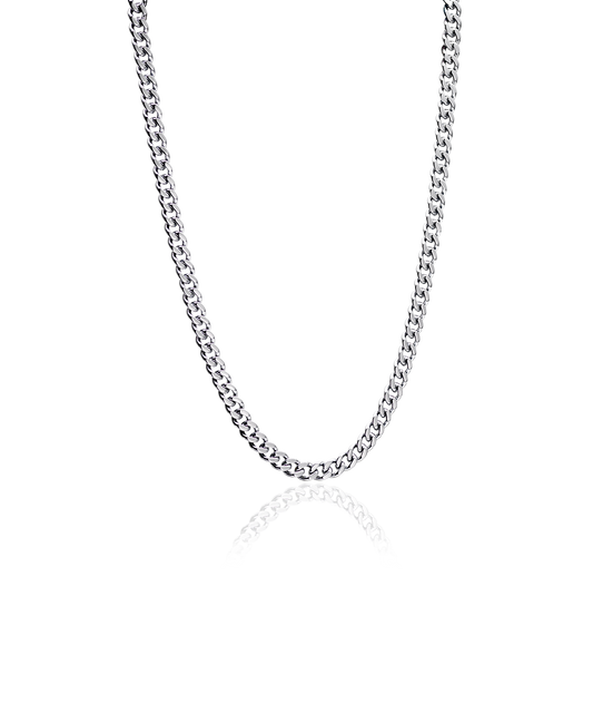 Silver Grand Curb Link 6.5mm Necklace