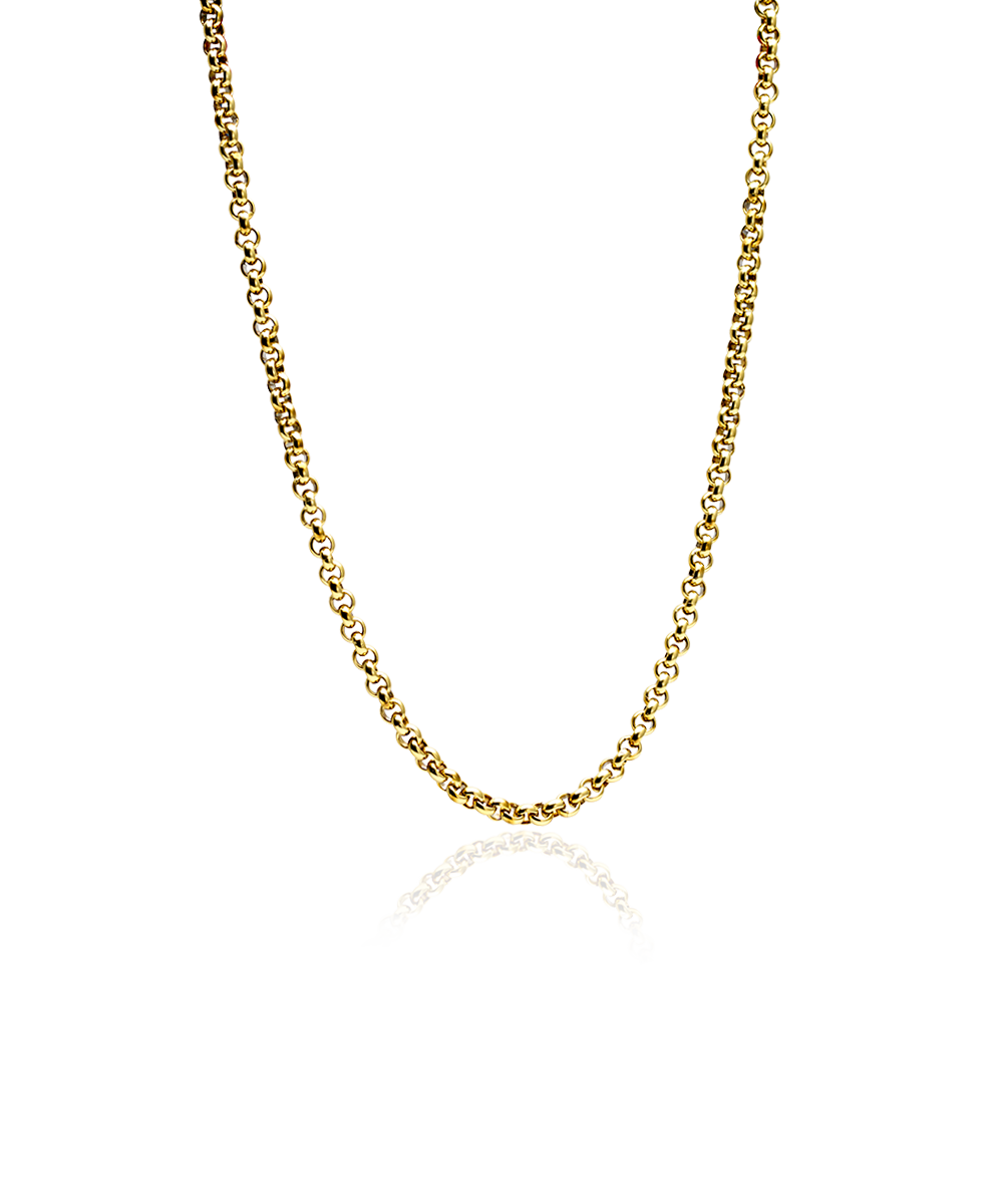 Gold Box Chain Necklace 5mm