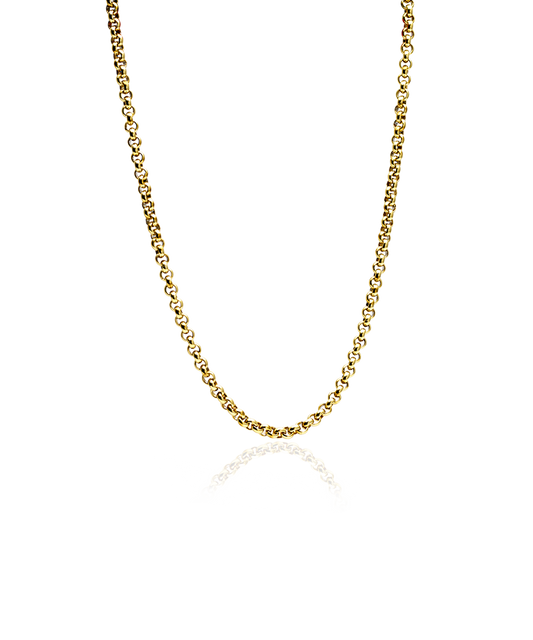 Gold Box Chain Necklace 5mm