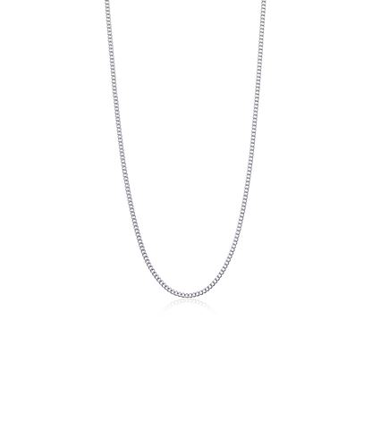 Silver Micro Curb Link 2.25mm Necklace