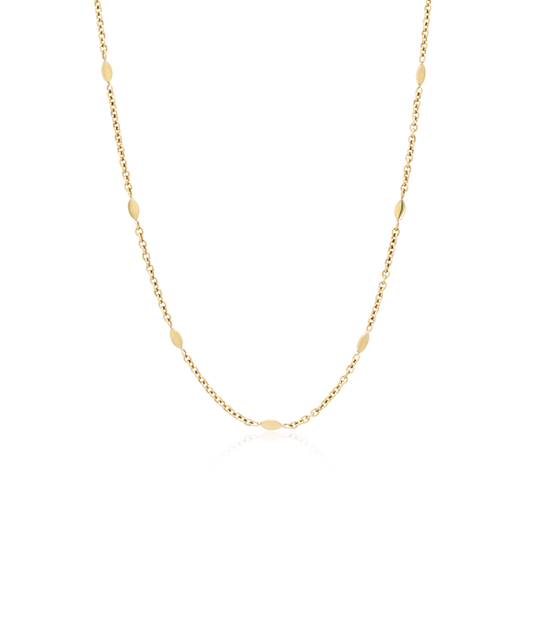 Gold Oval 3mm Necklace