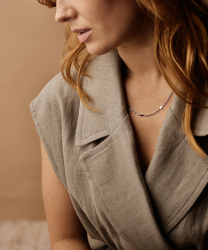 Silver Oval 3mm Necklace
