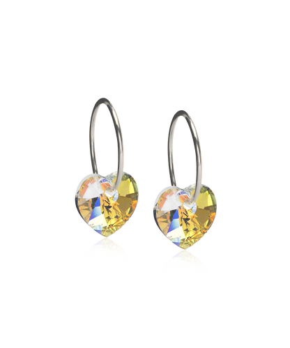 Silver Sleeper Heart 10mm
