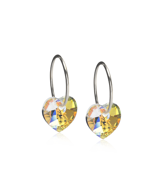 Silver Sleeper Heart 10mm