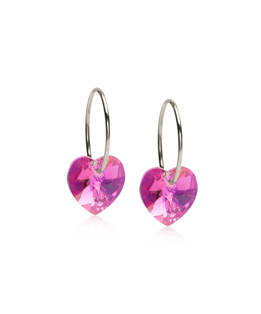 Silver Sleeper Heart 10mm