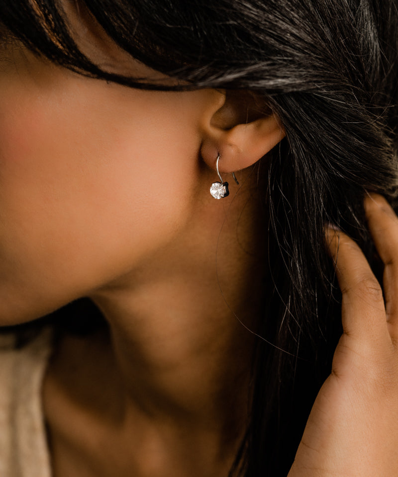 ST Pendant Tiffany CZ White 7mm