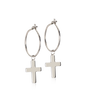 Silver Sleeper Pendant Cross 11mm