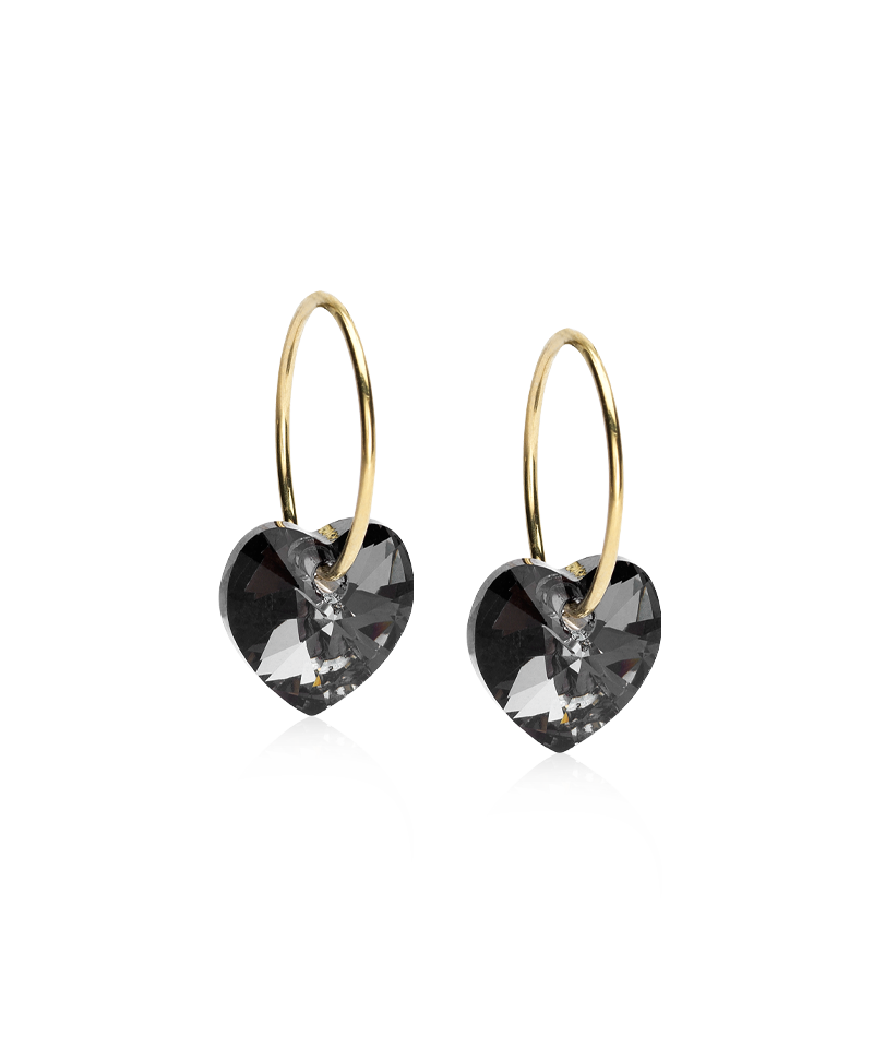 Gold Sleeper Heart 10mm