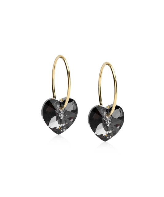 Gold Sleeper Heart 10mm
