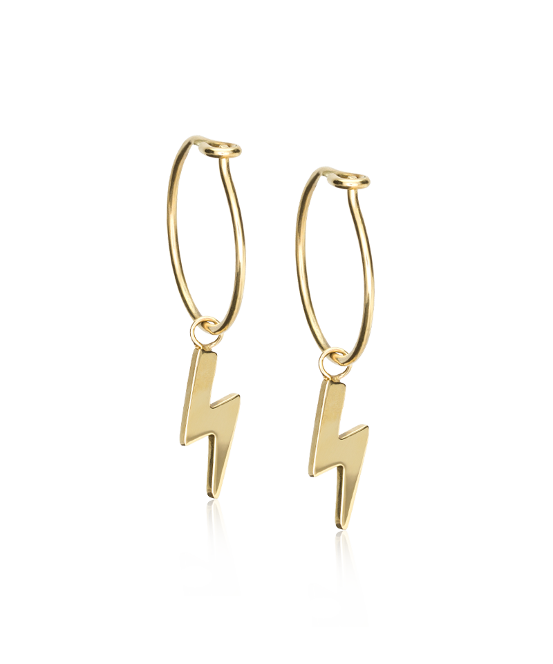 Gold Sleeper Pendant Flash 11mm